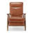 Wood Arm Push Back Recliner - Caramel-1656708124