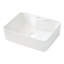 Lavabo vasque en céramique 19 po x 15 po blanc moderne - rectangulaire, teinté, comptoir 19 po x 15 po, blanc, moderne, teinté, au-dessus du comptoir