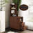 End Table with Drawers, Corner Table with Open Shelves, Tall Side Table for Bedroom and Corner