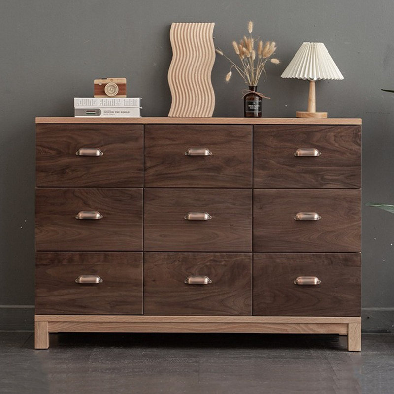 Commode d'appoint moderne et minimaliste, Natural Wood Colour