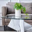 Table basse ronde en verre