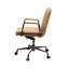 Fauteuil de bureau en cuir fleur, pivotant à 360 degrés, siège réglable de 19 à 22 po, accoudoir de 26 à 29 po, offre une chaise de travail luxueuse et confortable avec une rotation de degrés et une hauteur fonctionnelle