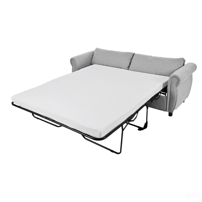 Cassendra Upholstered 80.7'' Sofa, Gray Polyester