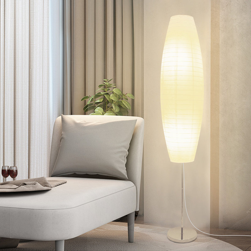 Diploma Paper Floor Lamp,Japanese Style Paper Lamps - Rice Papers Floor Lamps-Papers Floor Lamps For Living Room Fits In Modern Room Decor Perfect For Bedroom Decor - 59 Inches Tall (1Pcs)