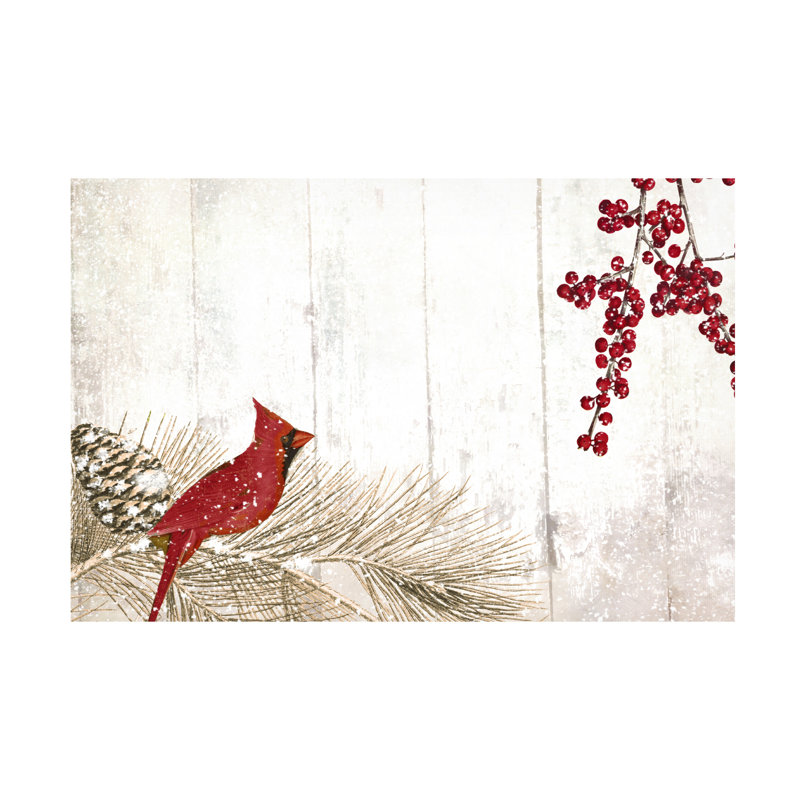 Art sur toile Sasha Cardinal Christmas V, H 12 po x l 19 po