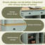 Pantry Storage Cabinet Freestanding Kitchen Buffet With Hutch With Drawers, Glass Doors