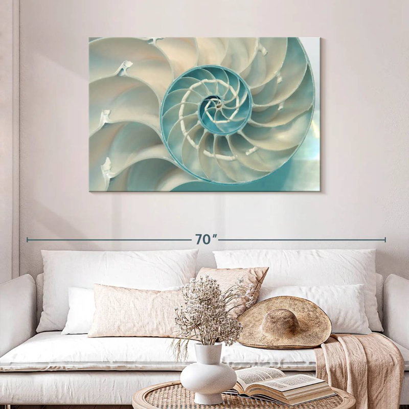 Inside A Nautilus Shell, 30" H x 45" W
