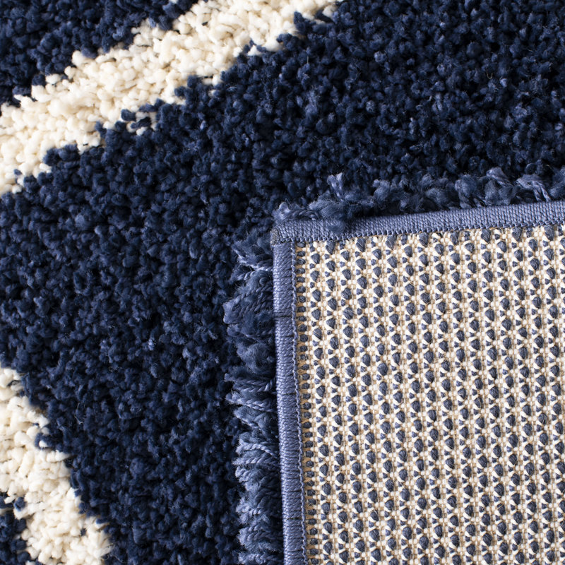 Rizco Shag Performance Geometric Rug, Rectangle 5'3" x 7'6"