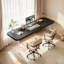 Bureau rectangulaire noir en acrylique et bois massif-956990748-956990751