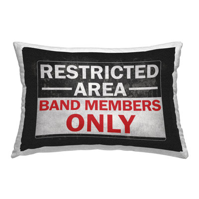 Vintage Band Members Outdoor Printed Pillow by Masey St. Studio