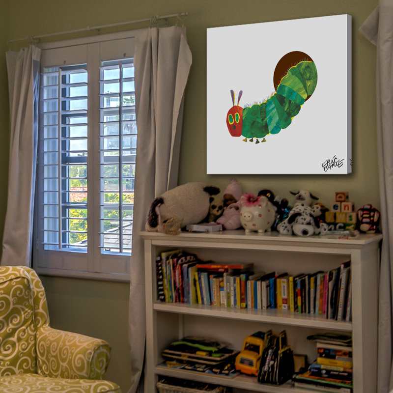 Caterpillar Hiding - Painting on Canvas, 122cm H x 122cm W