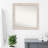 Alexandria White Wash Wood Bathroom Vanity Non-Beveled Wall Mirror-543380761