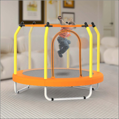 Trampoline For Kids Indoor & Outdoor Small Toddler Trampoline With Basketball Hoop