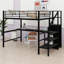 Lit mezzanine en métal avec bureau-2122844898
