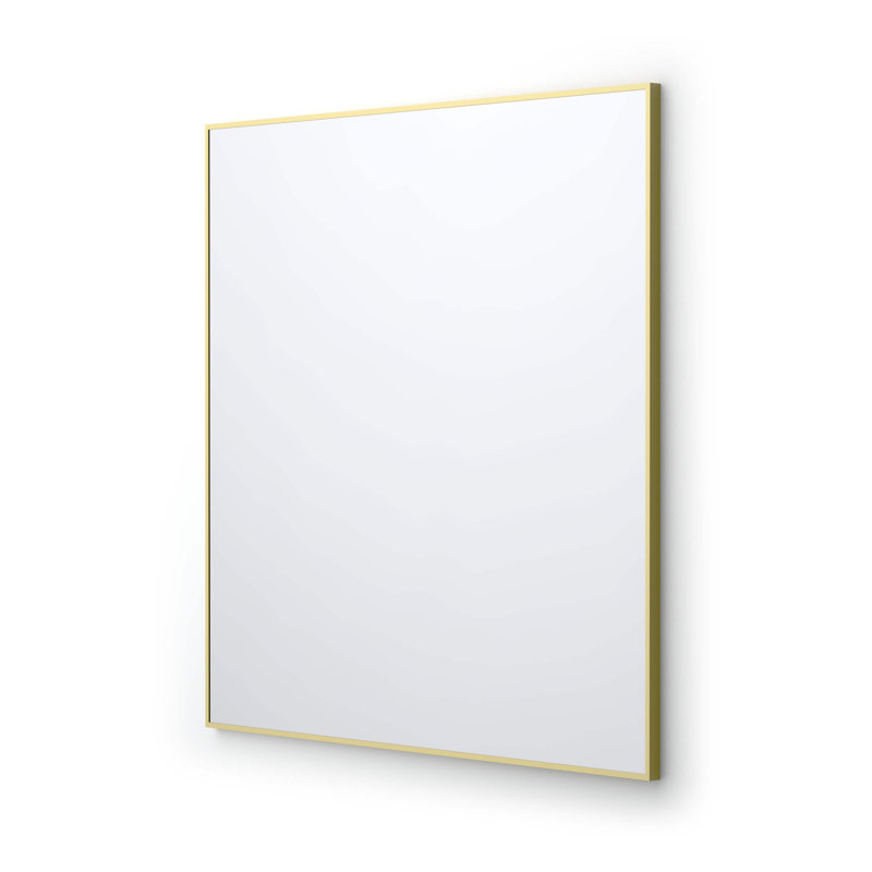 Miroir mural incassable Premium Premium, Or brossé, 36 po x 36 po