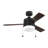 Syrus 44-inch indoor fan with Silver/American Walnut reversible blades with light kit and 3-speed pull chain operation-1177742391