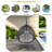 Versatile Hanging Egg Chair With Pe Rattan Hollowed-out Design, Iron Base, A Headrest And Cushion-1229021120