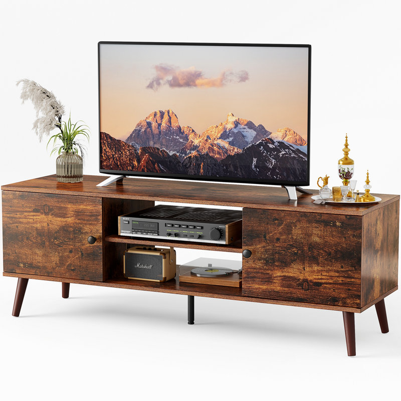 Peut accueillir un téléviseur de 60 po, une console multimédia de salon / chambre à coucher, des tablettes réglables et 2 armoires de rangement