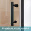 Landeros 4699mm H Hinged Frameless Shower Door with Clear Glass-1298822827