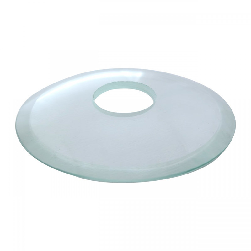 Assiette à disque en verre à robinet en cascade de rechange, Transparent