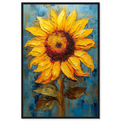 Impression sur toile tournesol impressionniste, Art Remedy