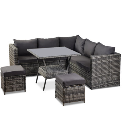 Kamalu 7 Seater Rattan Sofa Set