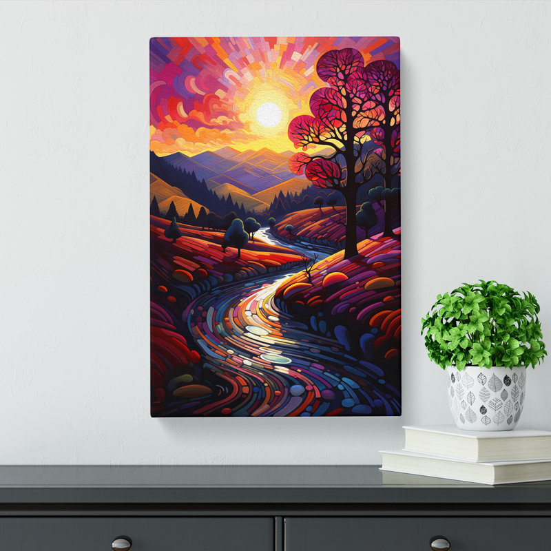 Landscape Futurism - Wrapped Canvas, 60cm H x 40cm W x 3cm D