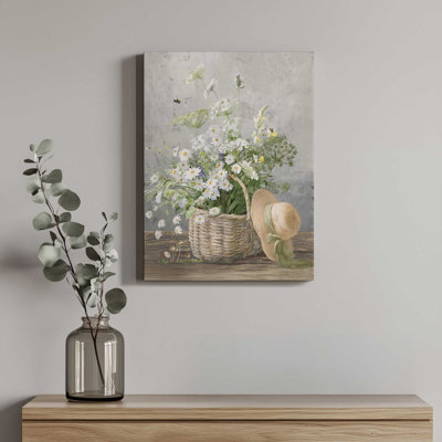 Lium "Cottage Gardening III" by Danhui Nai Mixed Media Painting Print 