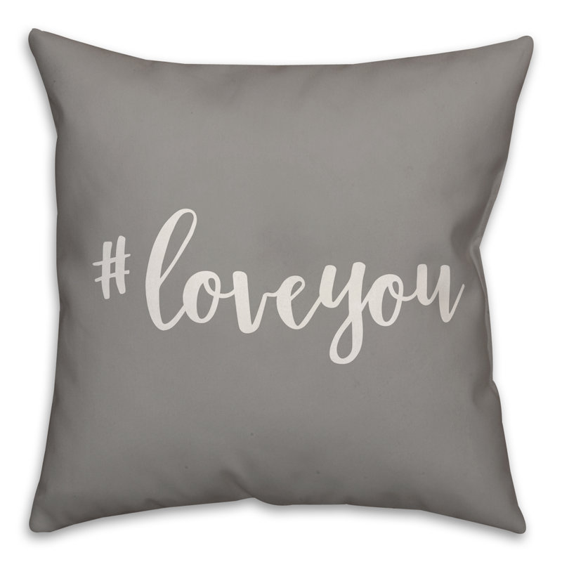 Throw Pillow, Gray, Pillow Cover & Insert