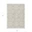 Tapis extérieur lavable à treillis beige et ivoire 5 pi x 8 pi