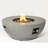 Propane Gas Fire Pit Table with Tank Holder, 50000 BTU Round Steel for Patio and Backyard Gatherings