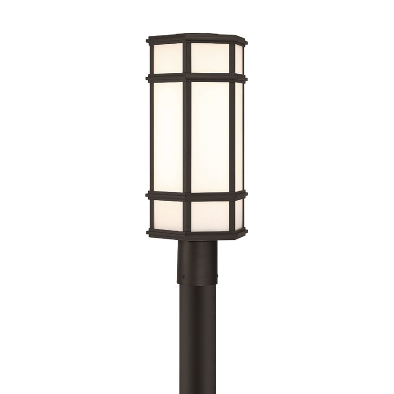 Lampadaire d'extérieur à DEL MONTE, noir