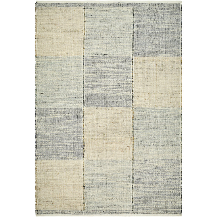 Cherisse Rectangle Abstract Hand Tufted Jute/Wool/Cotton Area Rug in Beige/Gray