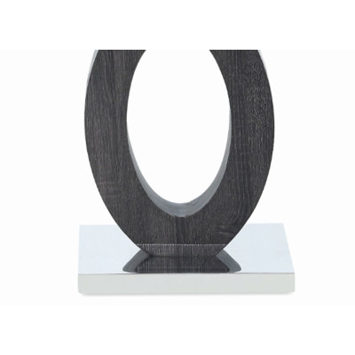 Table de bout avec plateau en verre transparent