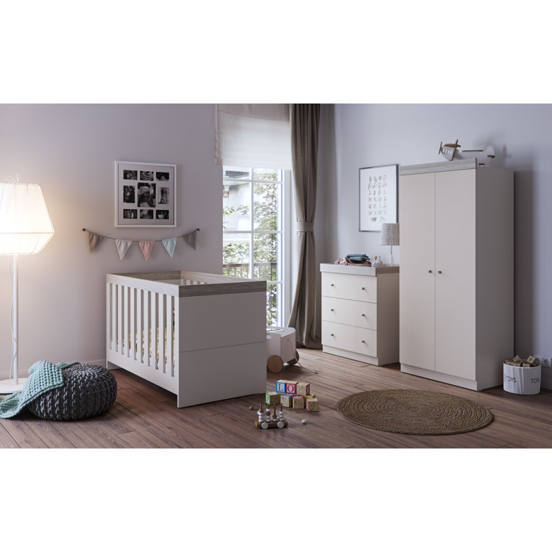 Burlington Changing Table, Cashmere/Grey Ash