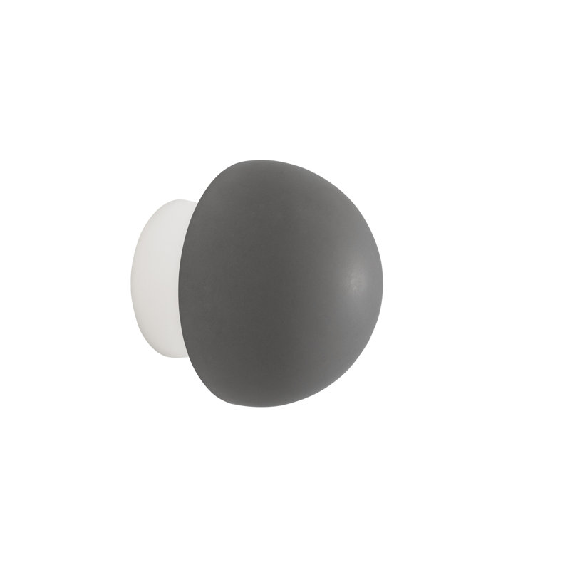 LED Flush Mounted Sconce, Grey/White