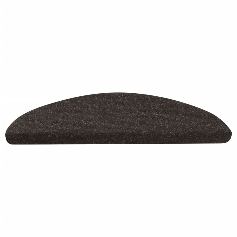 Llareli Stair Tread, Half-Round 22.5cm x 65cm, Black