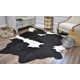 Charlize Cowhide White/Black Rug