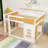Multifunctional Wooden Bunk Bed with Shelves-438527805