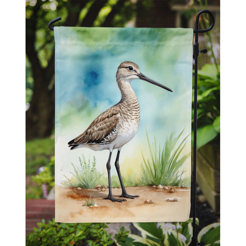Surfbird Bird Garden Flag, Western Willet