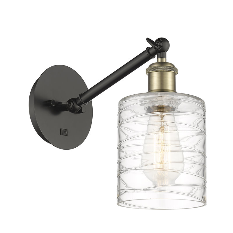 Shauna Armed Sconce, LED, Black Antique Brass