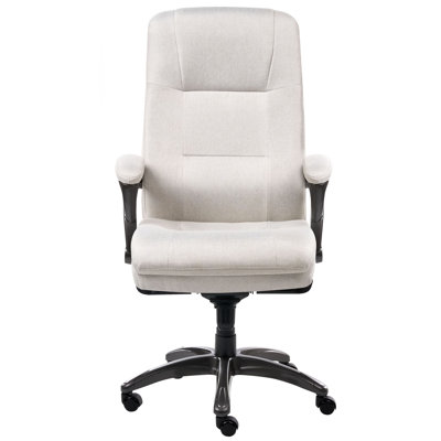 Brayden Studio Linen Office Chair