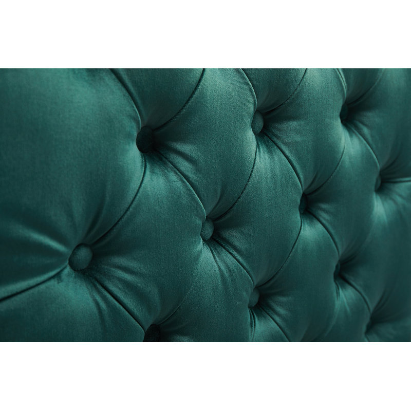 Memphis Velvet Armchair, Green Velvet