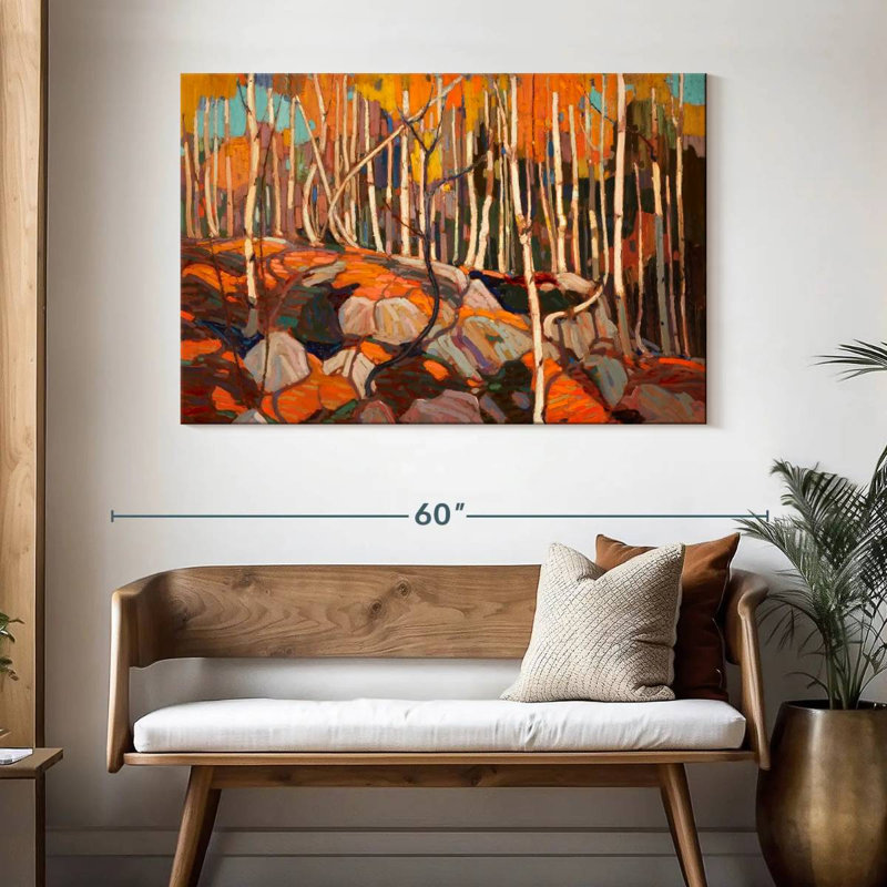 Alvord The Birch Grove Autumn, H 32 po x l 48 po