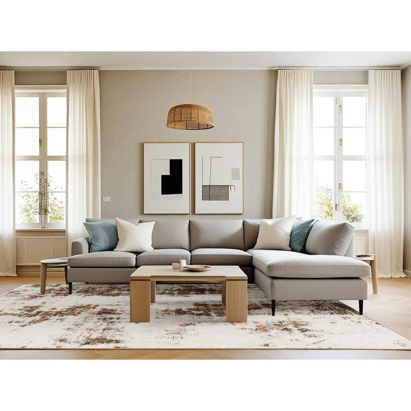 Alauni Abstract Indoor Rug, Rectangle 8' x 12'
