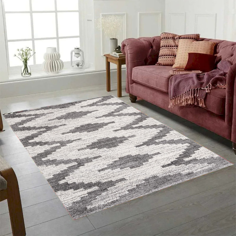 Tapis à poils longs Bisera, Rectangle 2 pi x 3 pi