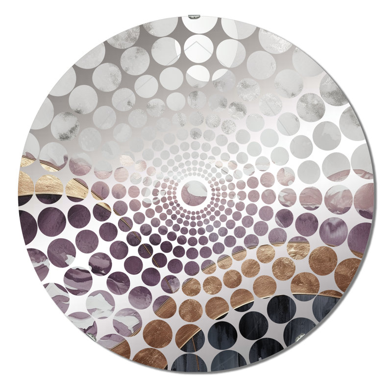 Defrancisco - Miroir décoratif à cercles concentriques, 23,6 po x 23,6 po