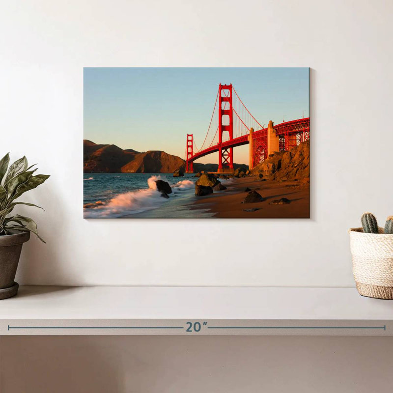 Lilie Sunset At The Golden Gate, 8" H x 12" W