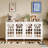 63"W Storage Cabinet With Glass Doors