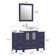 Megara 48'' Single Bathroom Vanity with Engineered Marble Top with Mirror